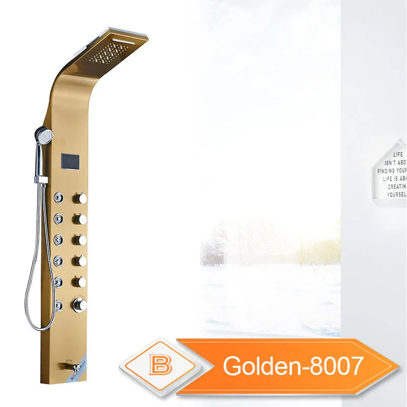 Rozin LED Shower Panel 6 Modes Digital LCD Display