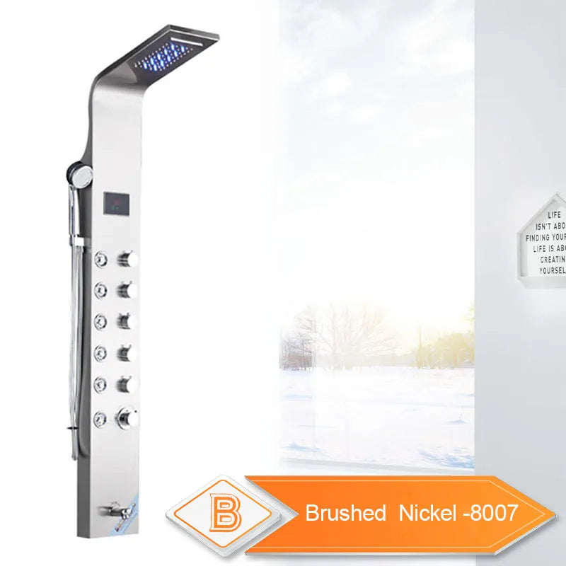 Rozin LED Shower Panel 6 Modes Digital LCD Display