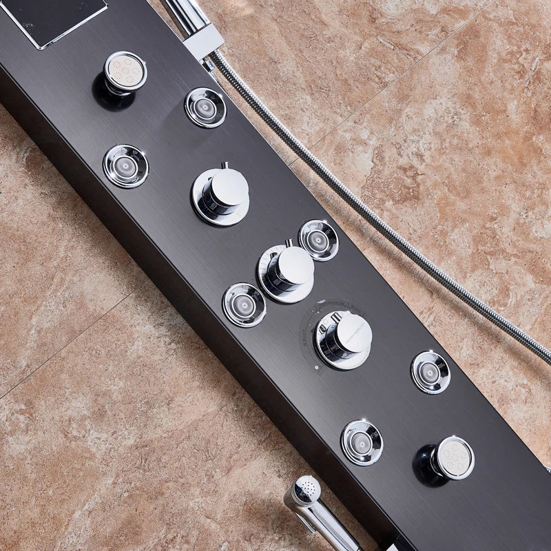 Everyday EssentialsOnline Rozin LED Shower Panel Waterfall