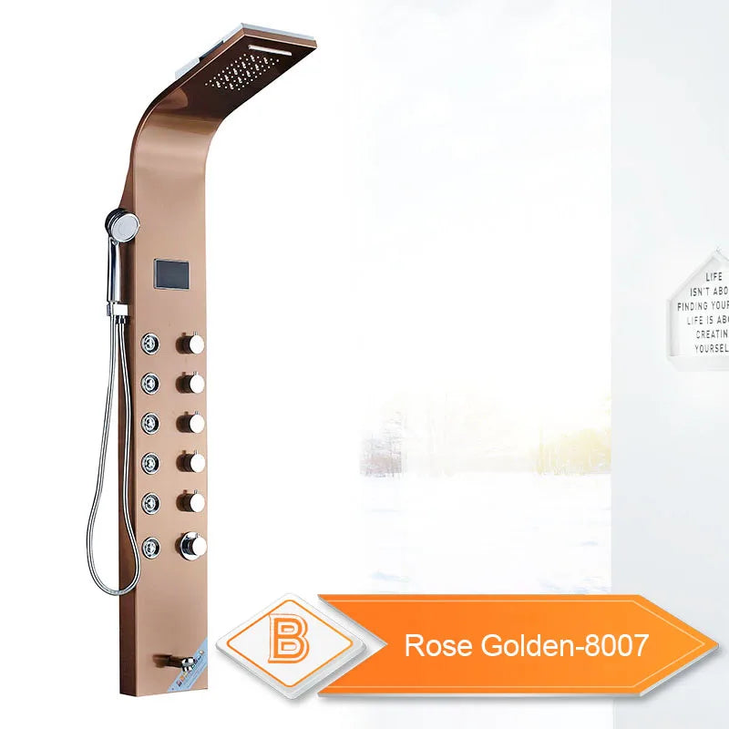 Rozin LED Shower Panel 6 Modes Digital LCD Display