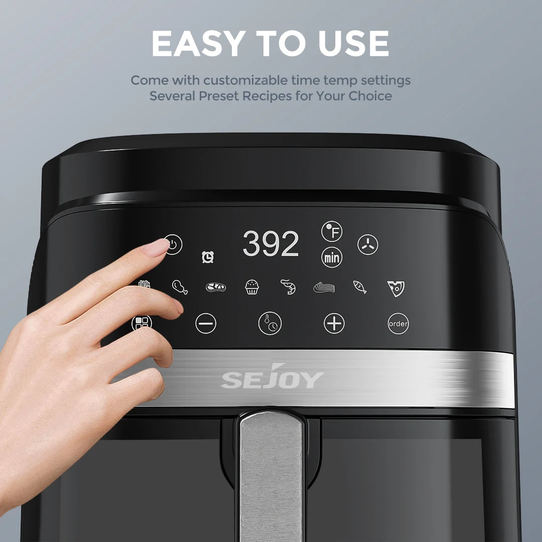 SEJOY 6 Quart Large Capacity Automatic Air Fryer Oven