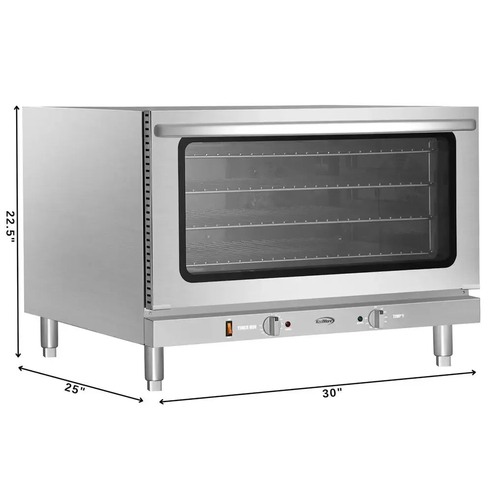 XMSJ 32 Inch Stainless Steel Convection Oven 3500W Capacity