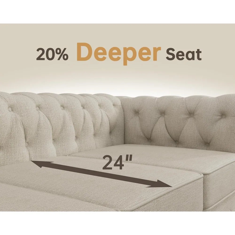Everyday EssentialsOnline Chesterfield Sofa Set Tufted