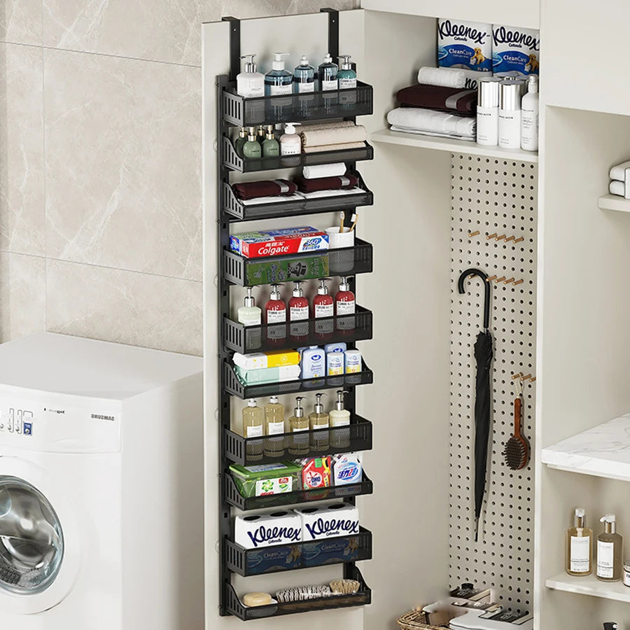 Everyday EssentialsOnline Over Door Organizer Carbon Steel
