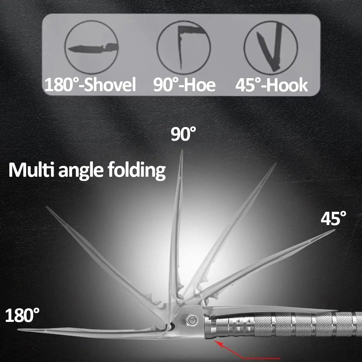 Detachable Foldable Military Shovel Outdoor Survival Gear