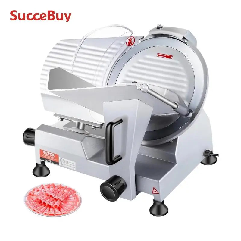 VEVOR 240W Commercial Meat Slicer with Carbon Steel Blade