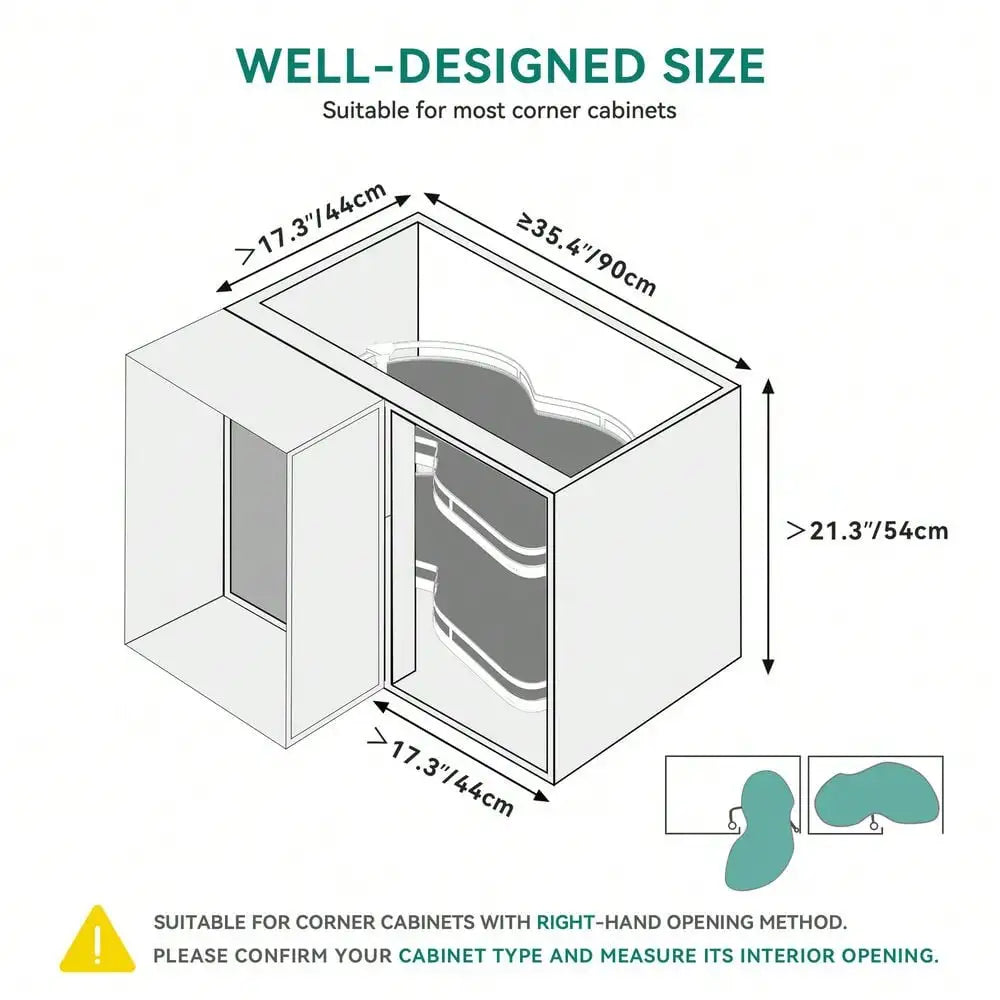 Everyday EssentialsOnline Swing Blind Corner Organizer