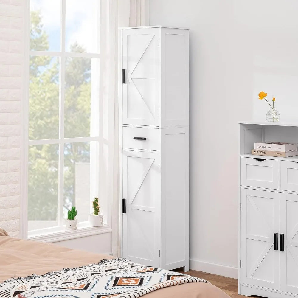 Hign-concerned Bathroom Cabinet With Adjustable Shelves