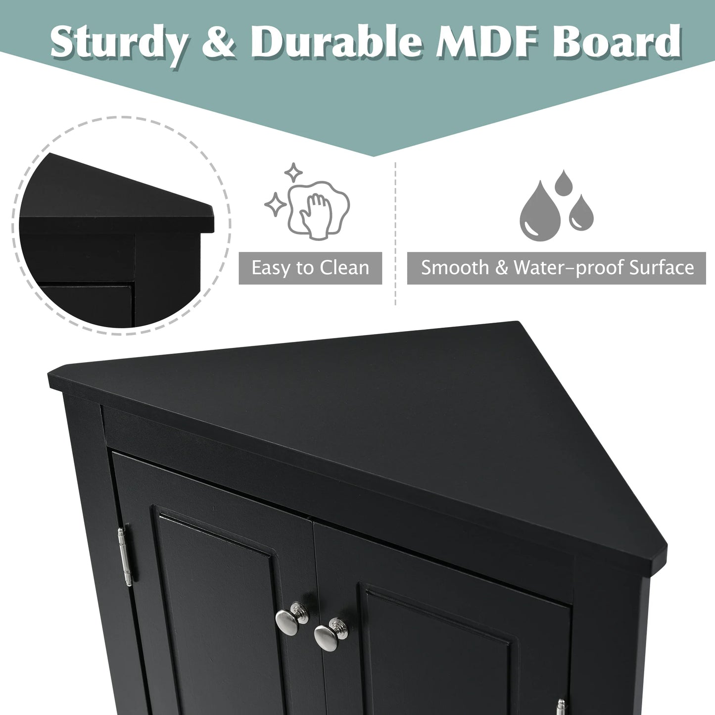 Everyday EssentialsOnline Triangle Storage Cabinet Adjustable