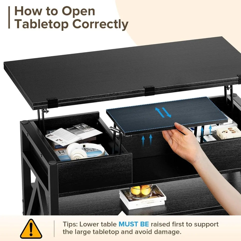 Everyday EssentialsOnline Lift Top Coffee Table Storage