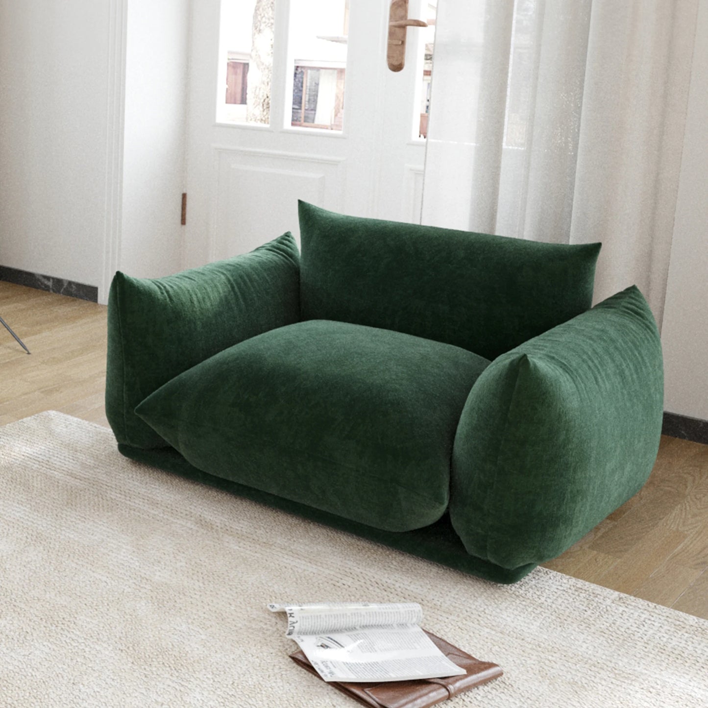 Everyday EssentialsOnline Chenille Accent Chair Mid Century
