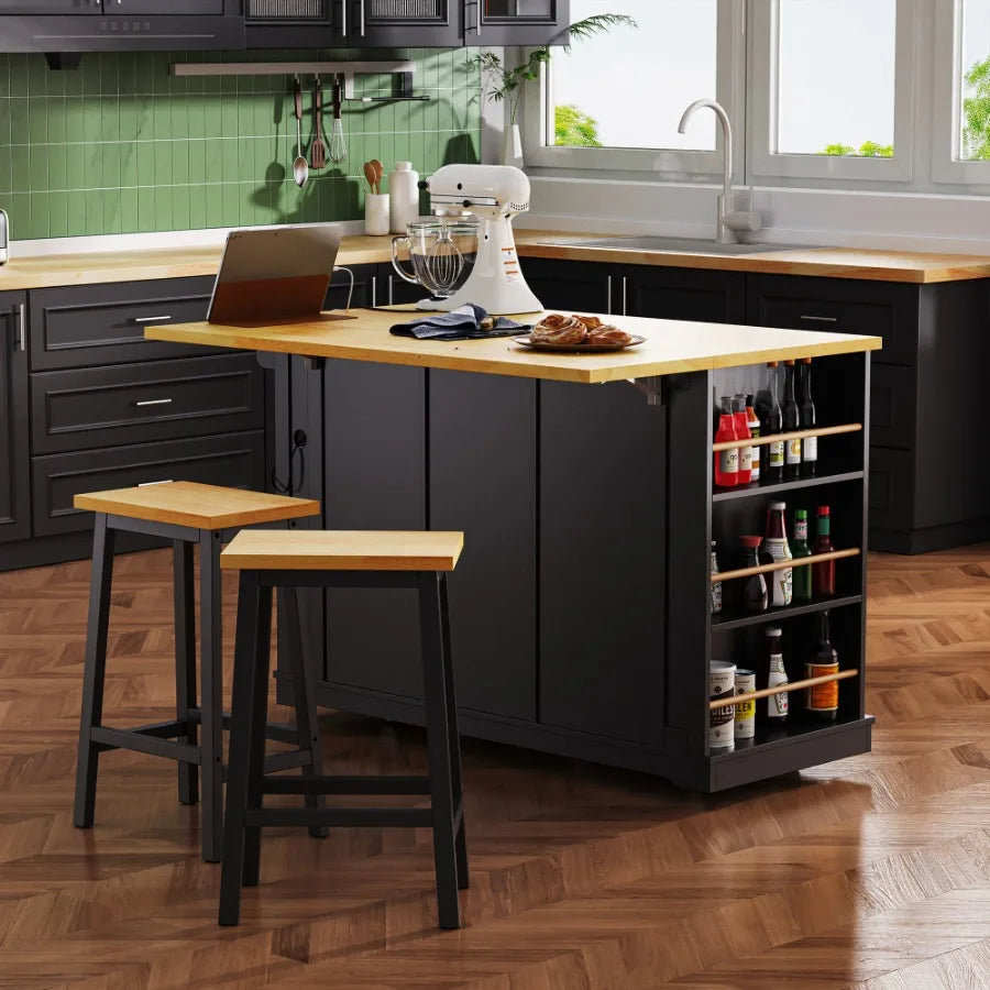 Everyday EssentialsOnline Kitchen Island Drop Leaf Cart