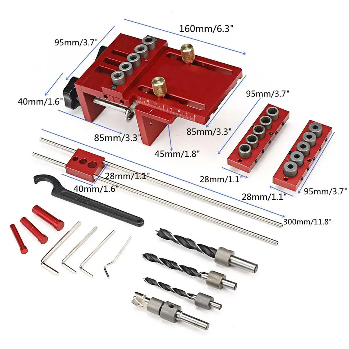 Everyday EssentialsOnline 3 In 1 Adjustable Doweling Jig