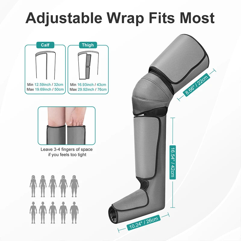 Nekteck Foot Air Pressure Leg Massager Shiatsu Calf Thigh