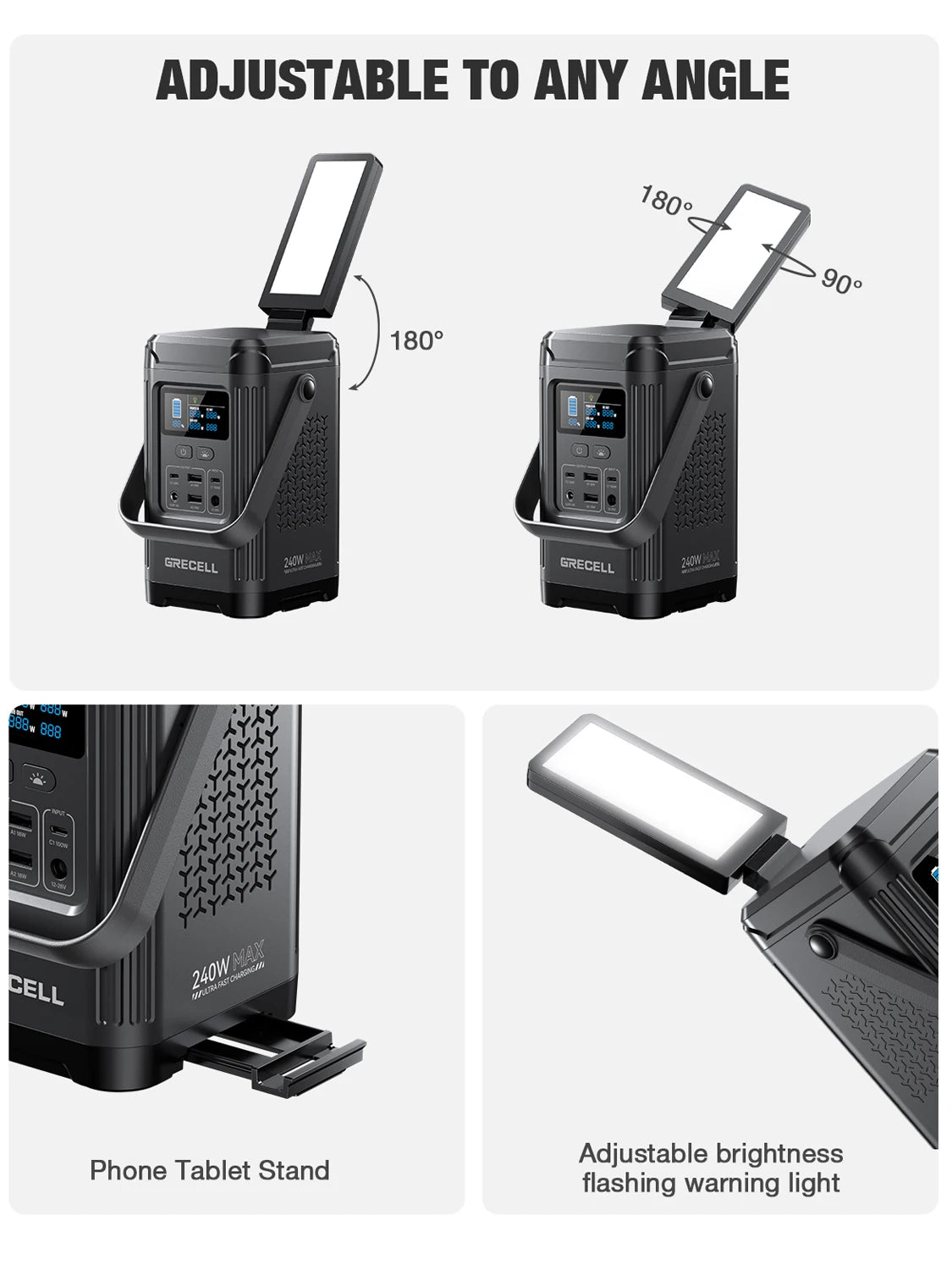 EBL 240W Portable Power Station LiFePO4 Solar Generator