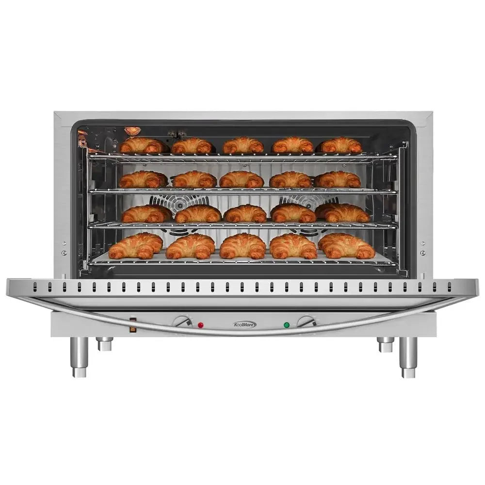 XMSJ 32 Inch Stainless Steel Convection Oven 3500W Capacity