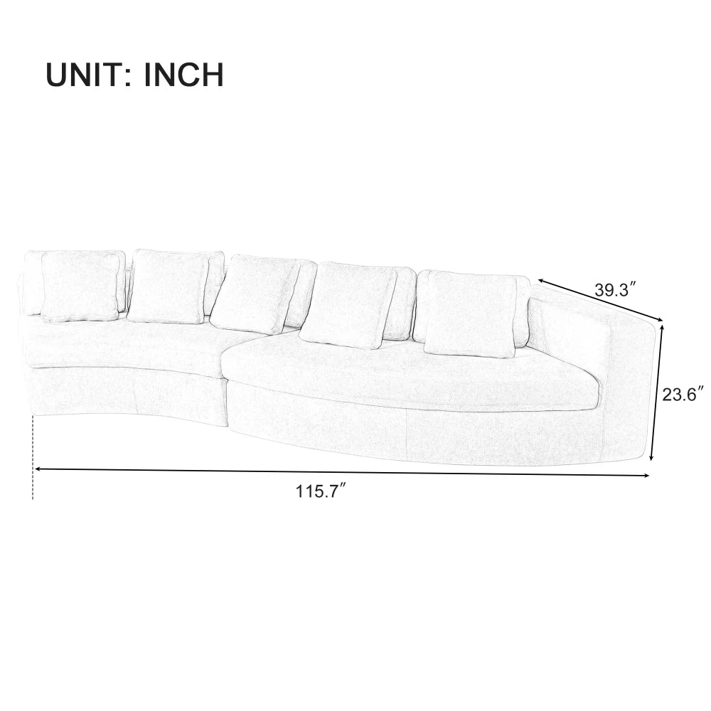 Everyday EssentialsOnline Modular Sectional Sofa Jacquard