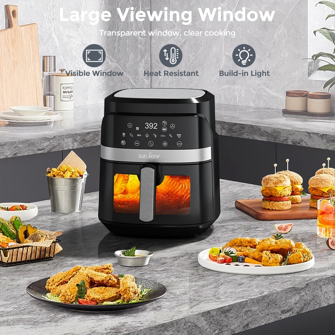SEJOY 6 Quart Large Capacity Automatic Air Fryer Oven