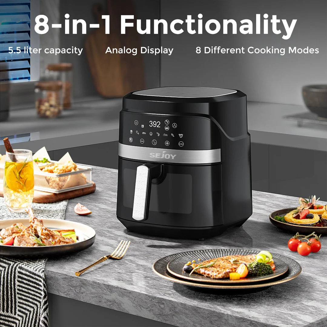 SEJOY 6 Quart Large Capacity Automatic Air Fryer Oven
