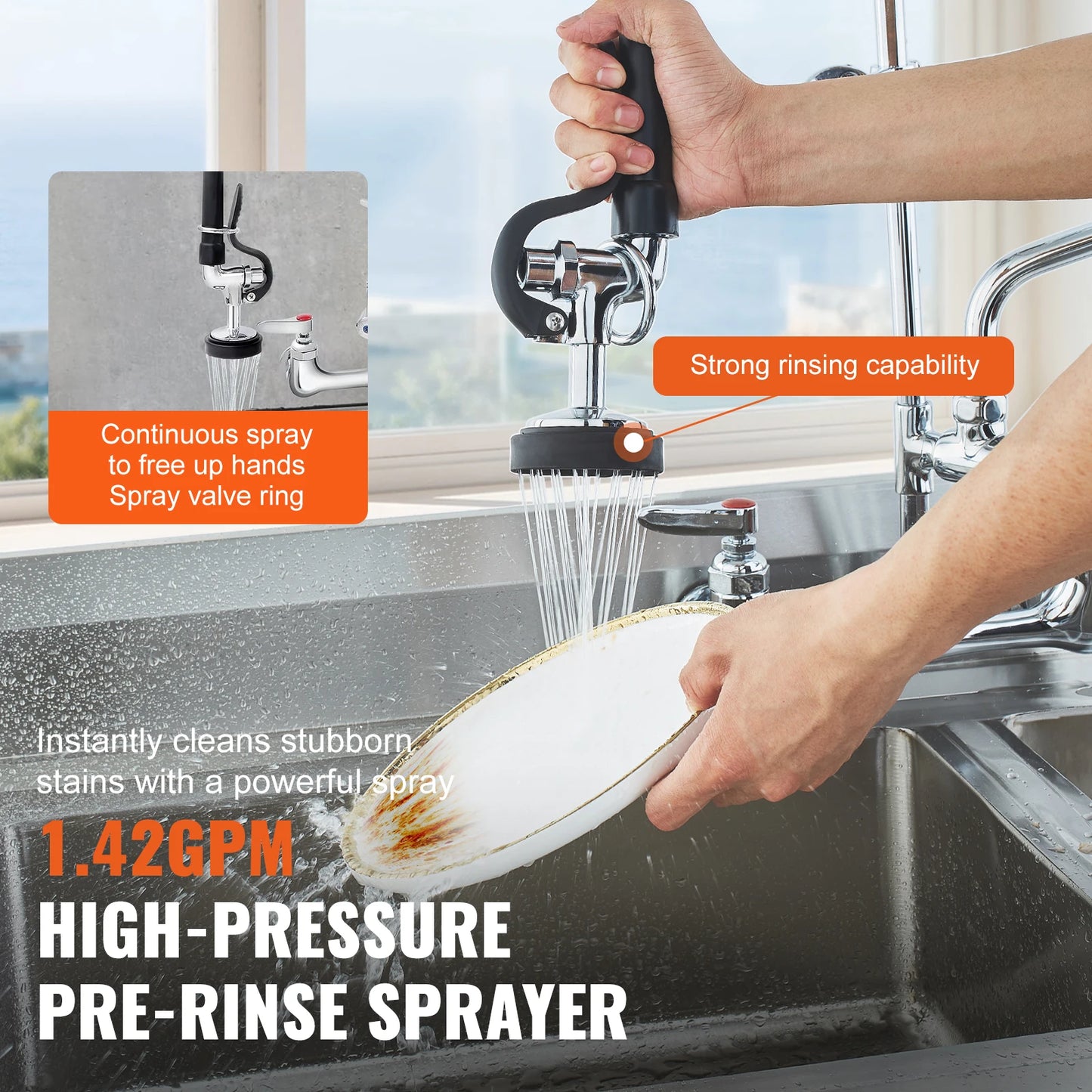 Everyday EssentialsOnline Commercial Faucet Sprayer
