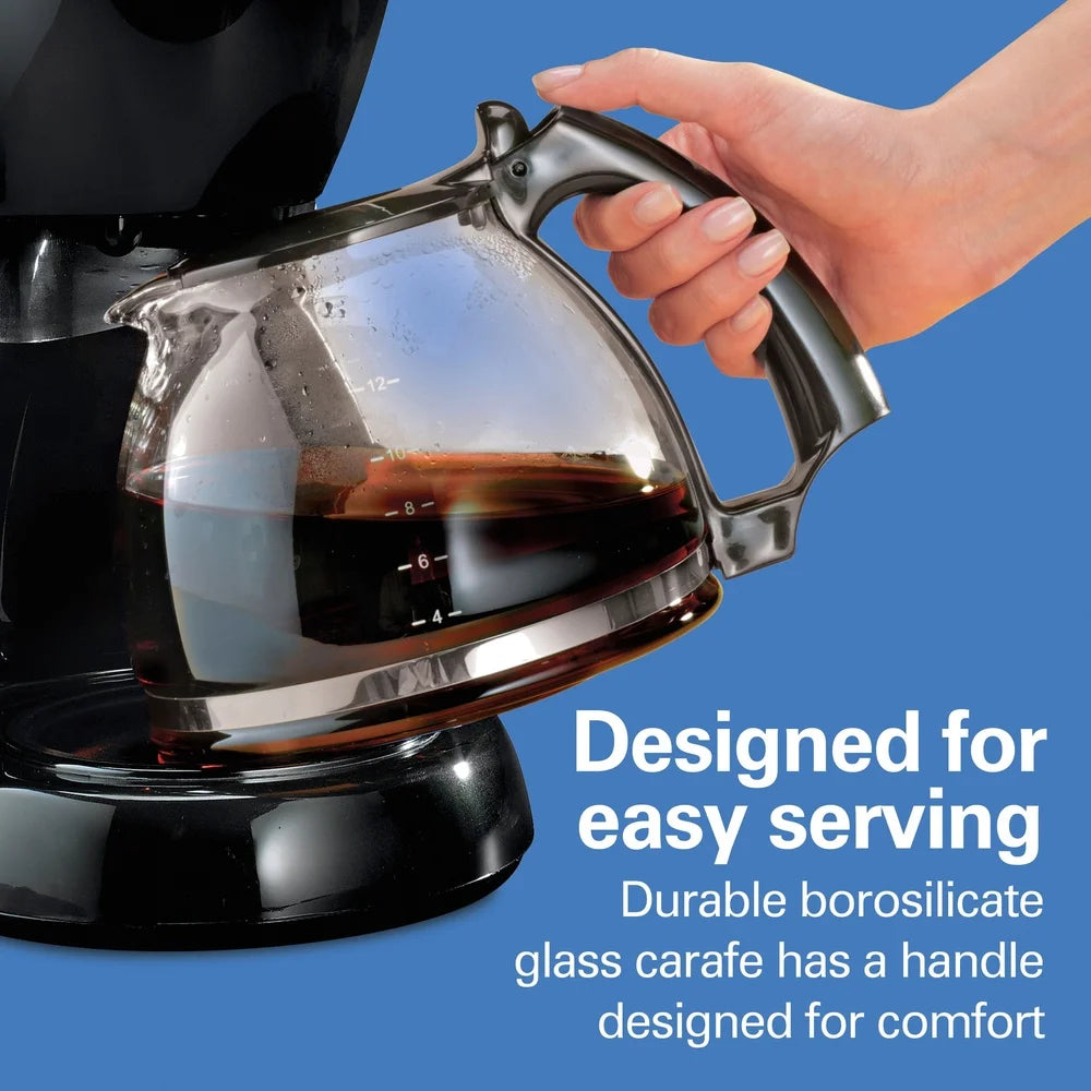 XMSJ 12 Cup Programmable Coffee Maker with Auto Shut-Off