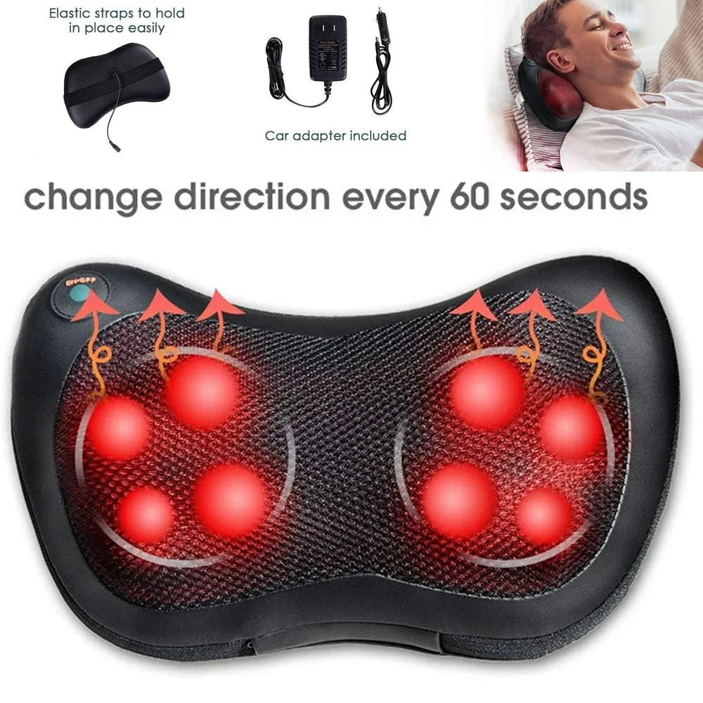 UNOISETION 8 Head Electric Back Massager With Heat Therapy