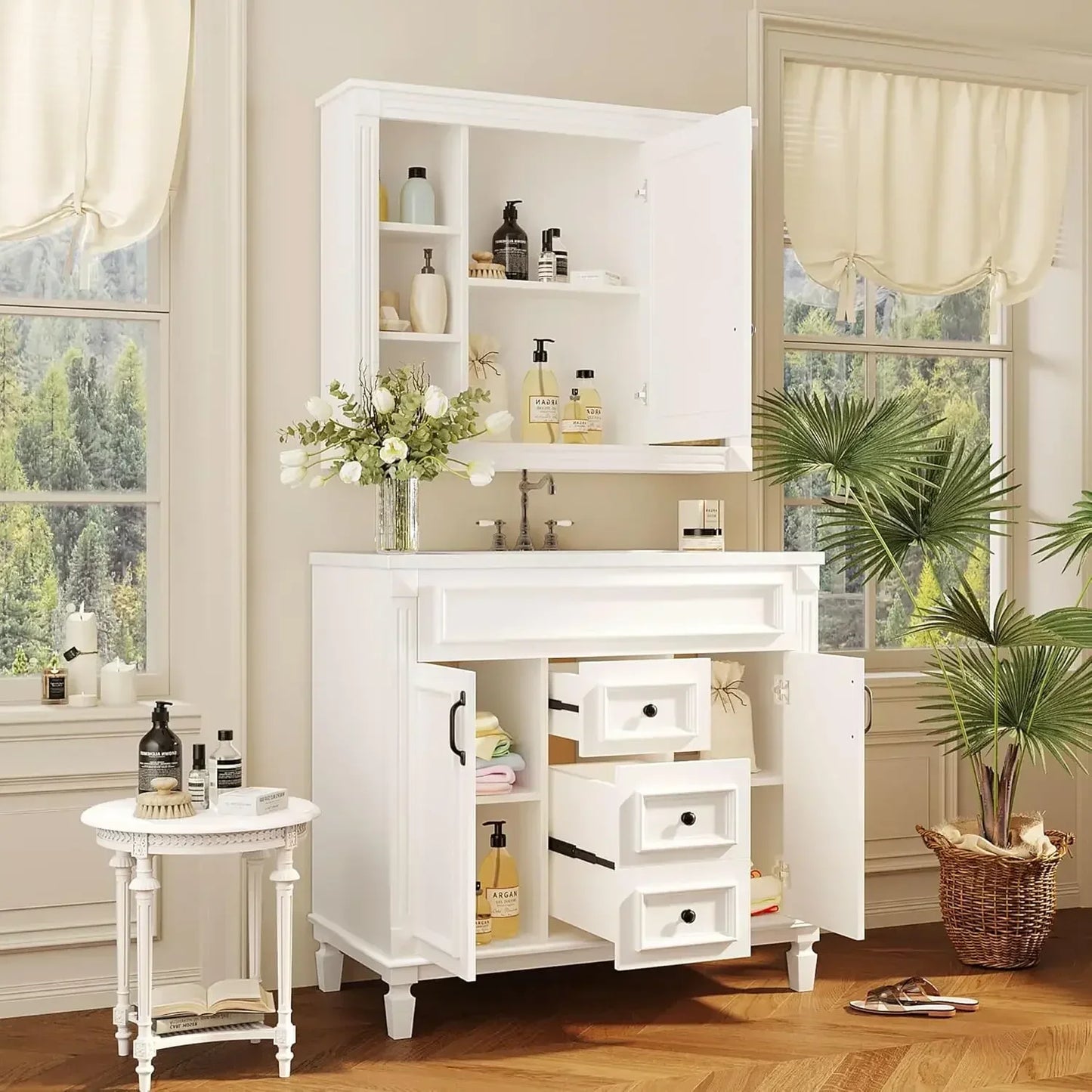 Everyday EssentialsOnline Bath Vanity Sink Mirror Cabinet