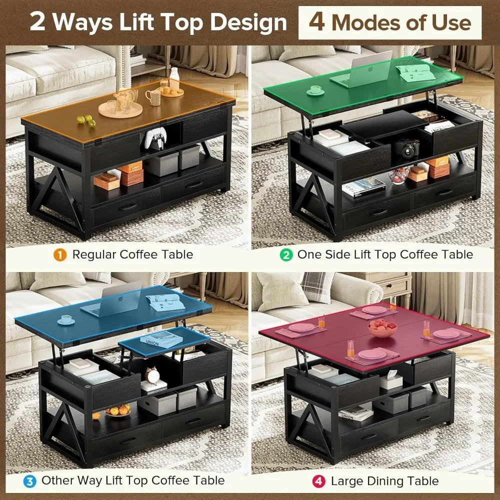 Everyday EssentialsOnline Lift Top Coffee Table Storage