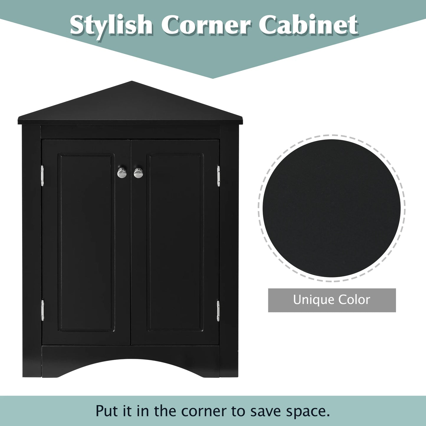 Everyday EssentialsOnline Triangle Storage Cabinet Adjustable