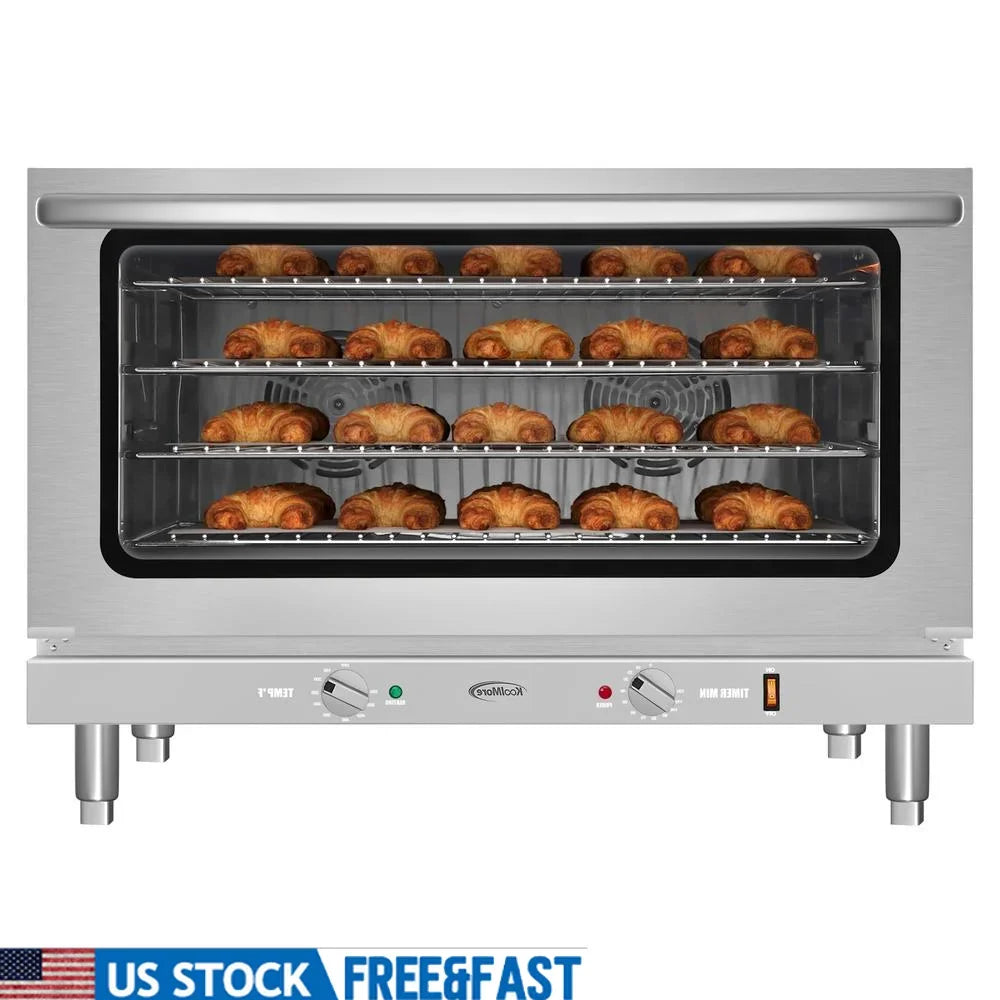 XMSJ 32 Inch Stainless Steel Convection Oven 3500W Capacity