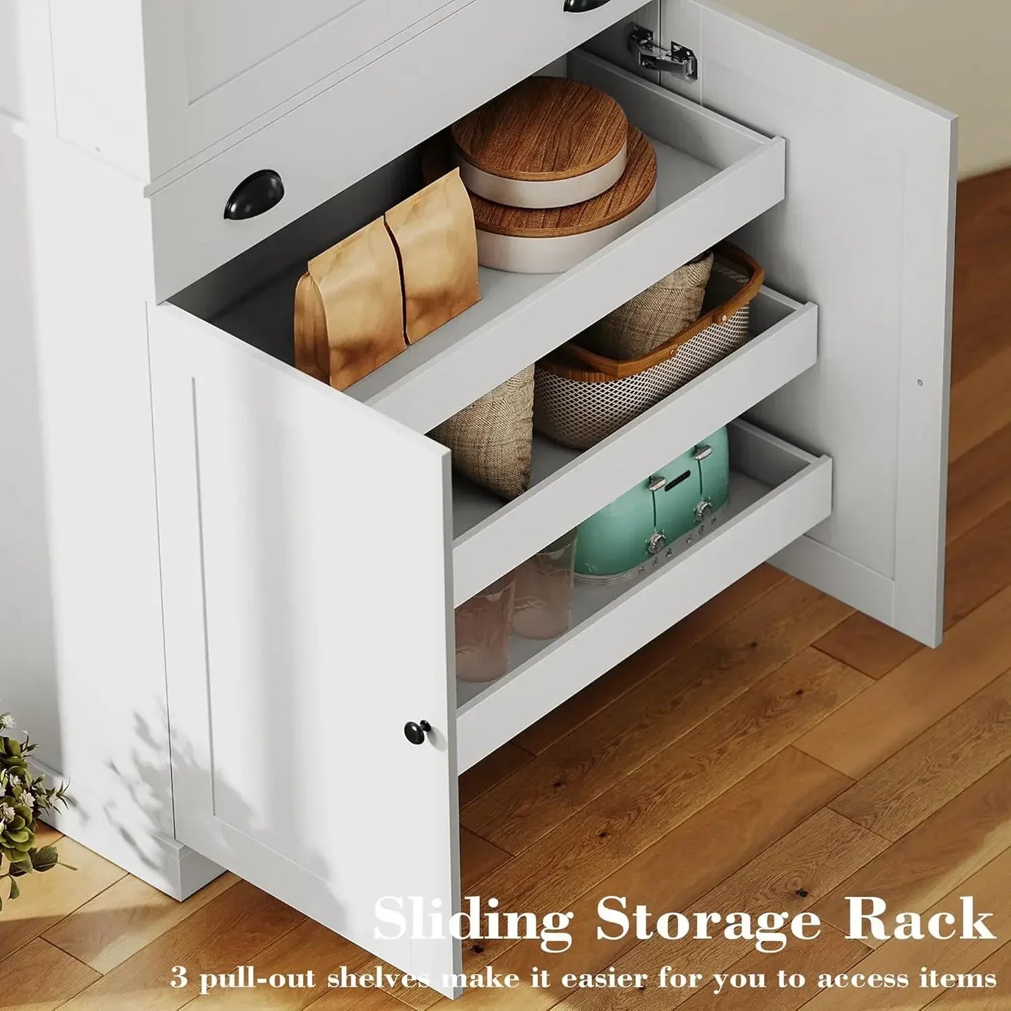 Everyday EssentialsOnline Pantry Cabinet Cupboard Drawer