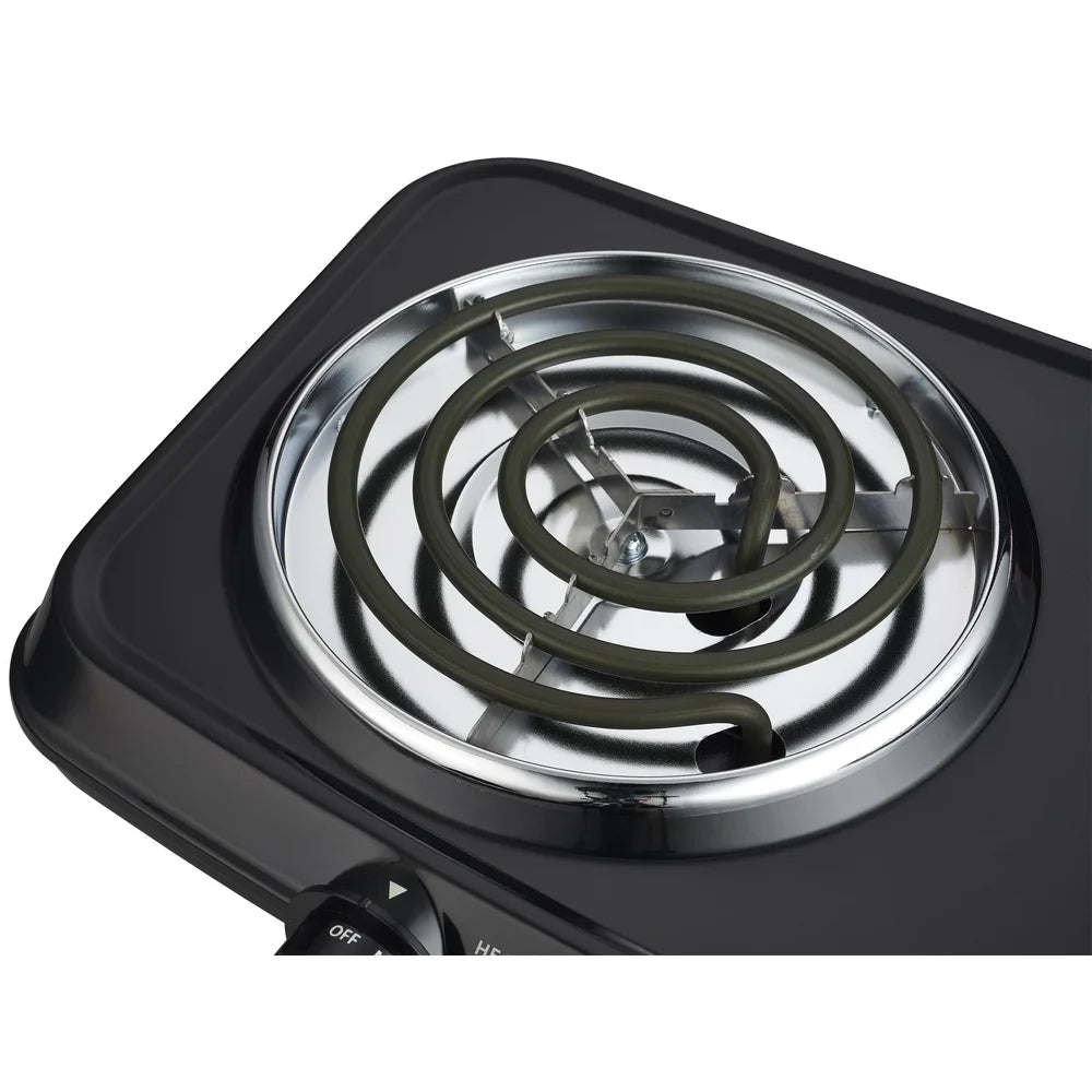 XMSJ Portable Double Burner Hot Plate 1800W Adjustable Temperature