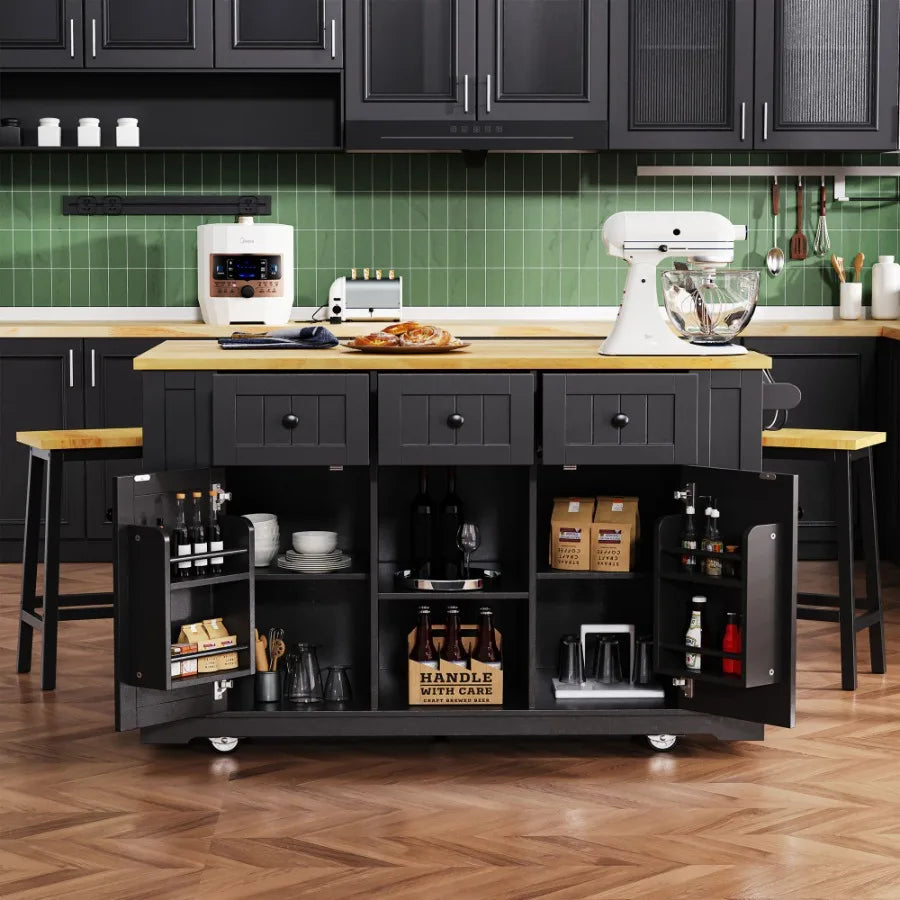 Everyday EssentialsOnline Kitchen Island Drop Leaf Cart