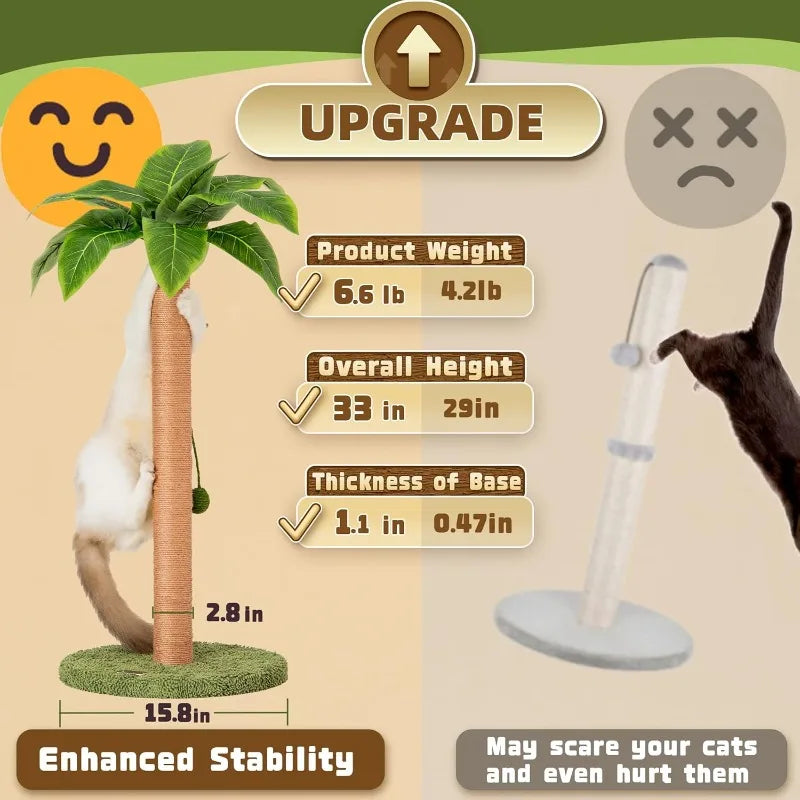 Hign-concerned Cat Scratching Post Indoor Cats Sisal Rope