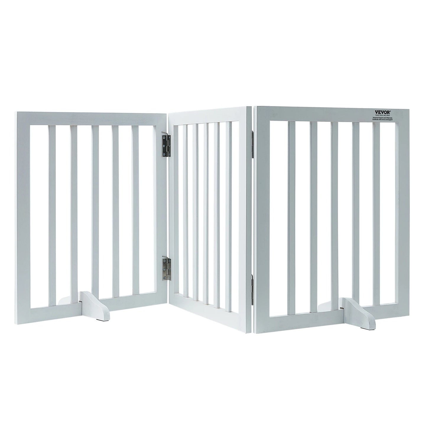 SucceBuy Freestanding Dog Gate Foldable Pet Barrier Narrow