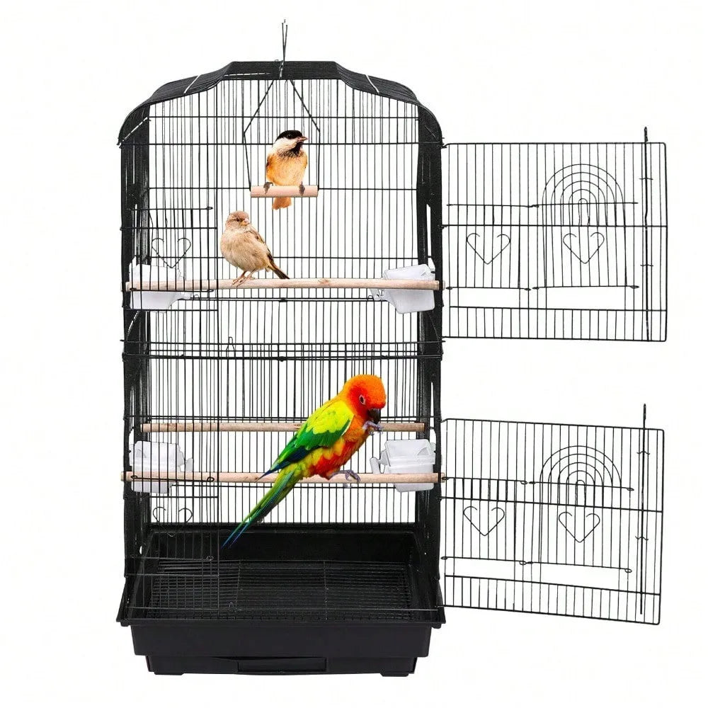 Everyday EssentialsOnline Rooling Bird Cage With Stand Tray