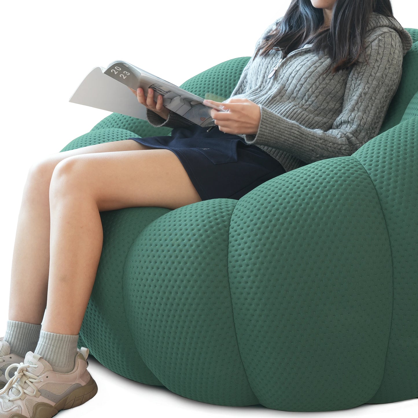 Everyday EssentialsOnline Curved Couch 3D Honeycomb Sofa