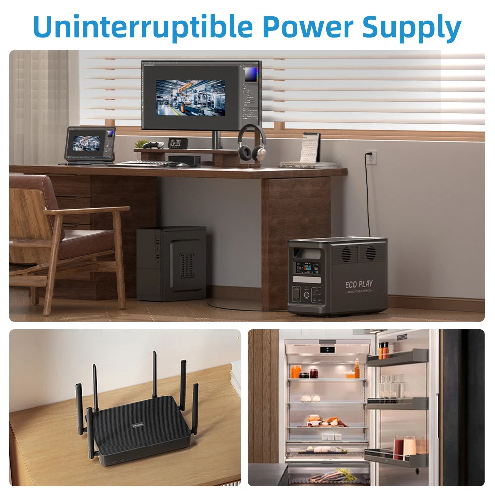 Eco Play EP1800 Portable Power Station 1536Wh LiFePO4