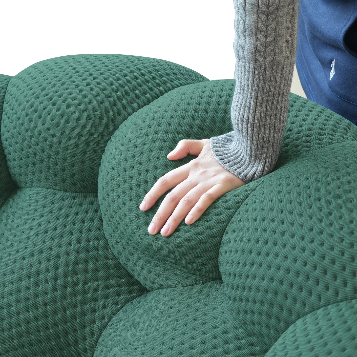 Everyday EssentialsOnline Curved Couch 3D Honeycomb Sofa