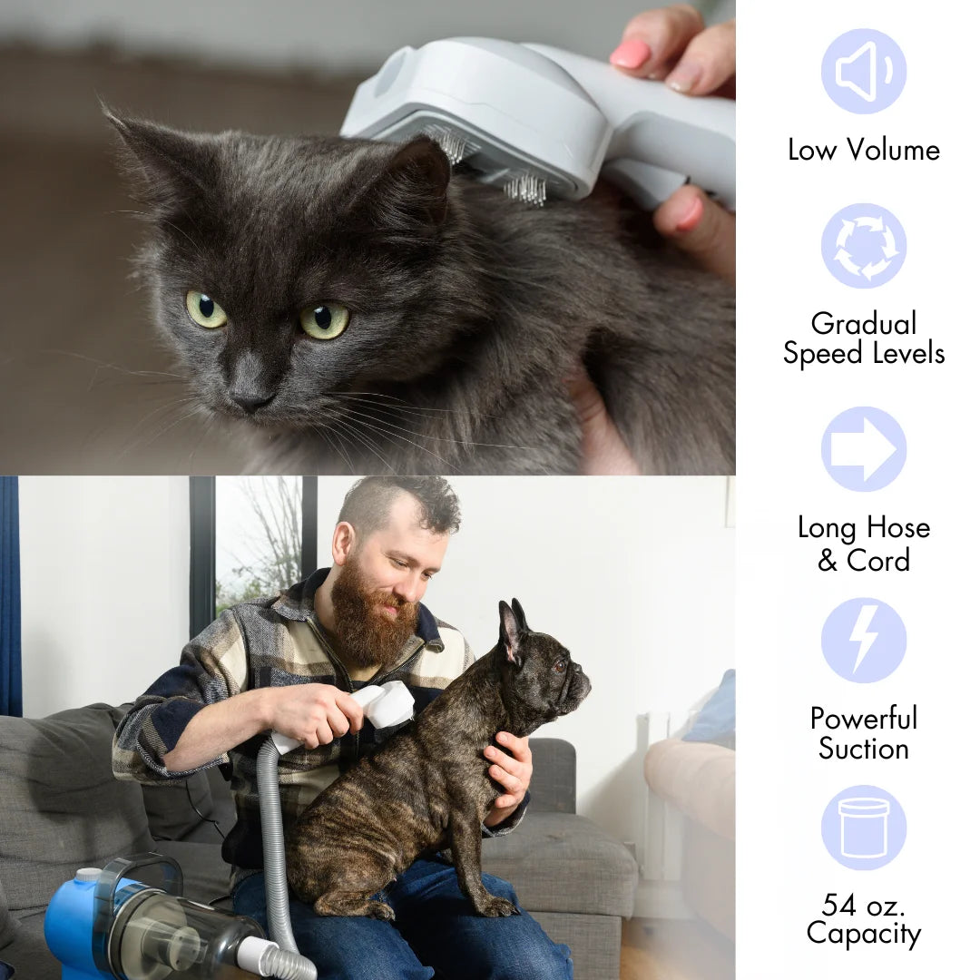 Carolina Pets Grooming Kit for Dogs and Cats With Vacuum