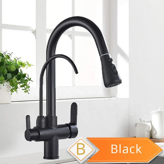 Rozin Purification Kitchen Faucet Pull Out Water Filter