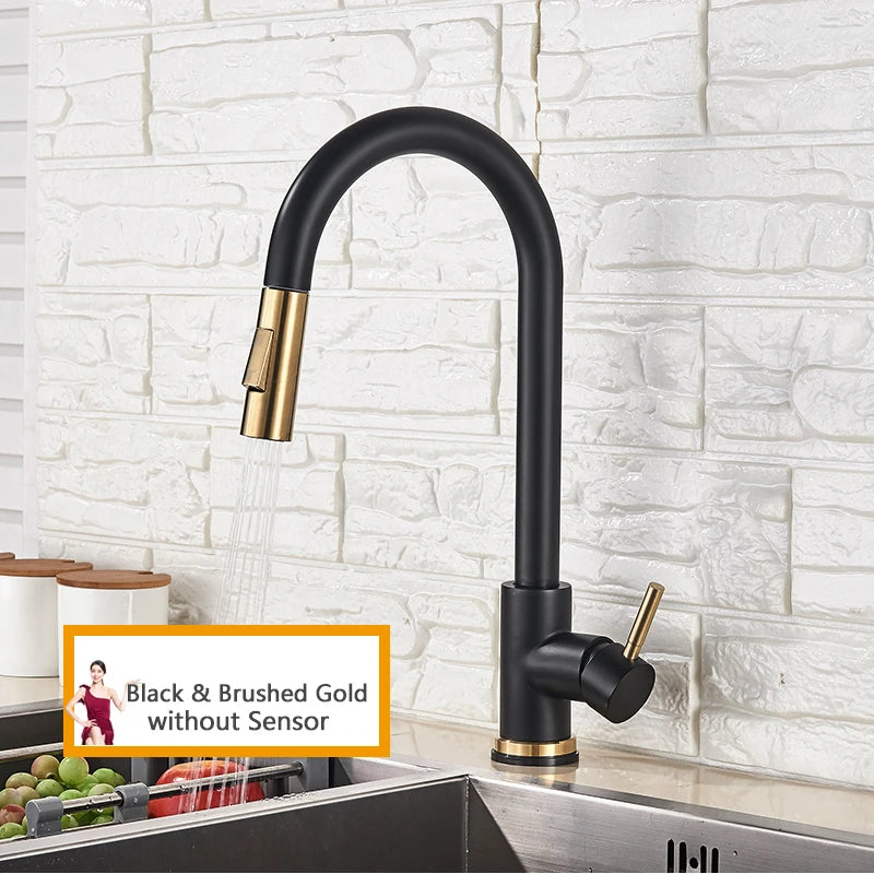 Rozin Smart Touch Kitchen Faucet With Pull Out Sensor
