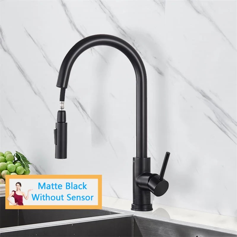 Rozin Smart Touch Kitchen Faucet With Pull Out Sensor
