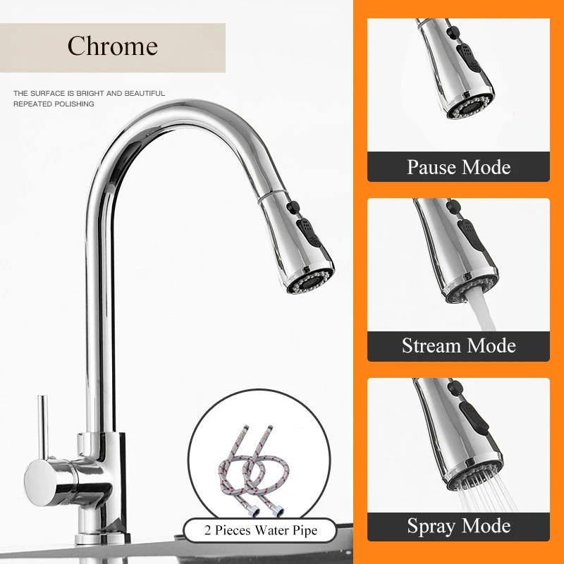 Everyday EssentialsOnline Pull Out Kitchen Faucet Swivel