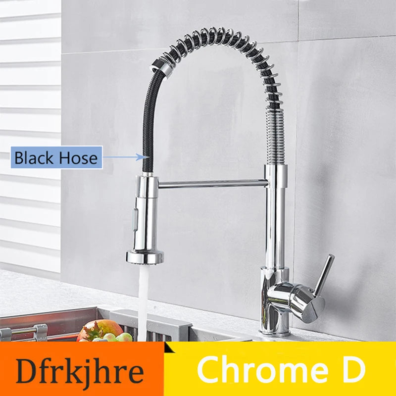 Dfrkjhre Kitchen Faucet Pull Out Deck Mounted Mixer Tap