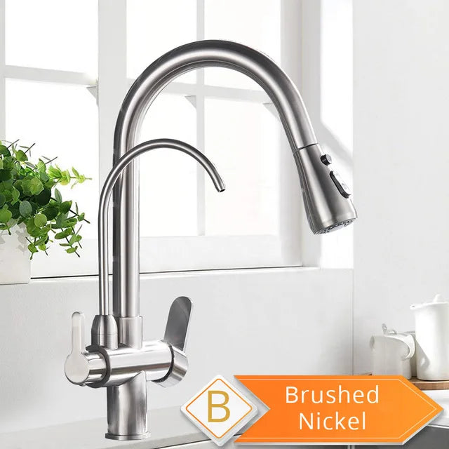 Rozin Purification Kitchen Faucet Pull Out Water Filter