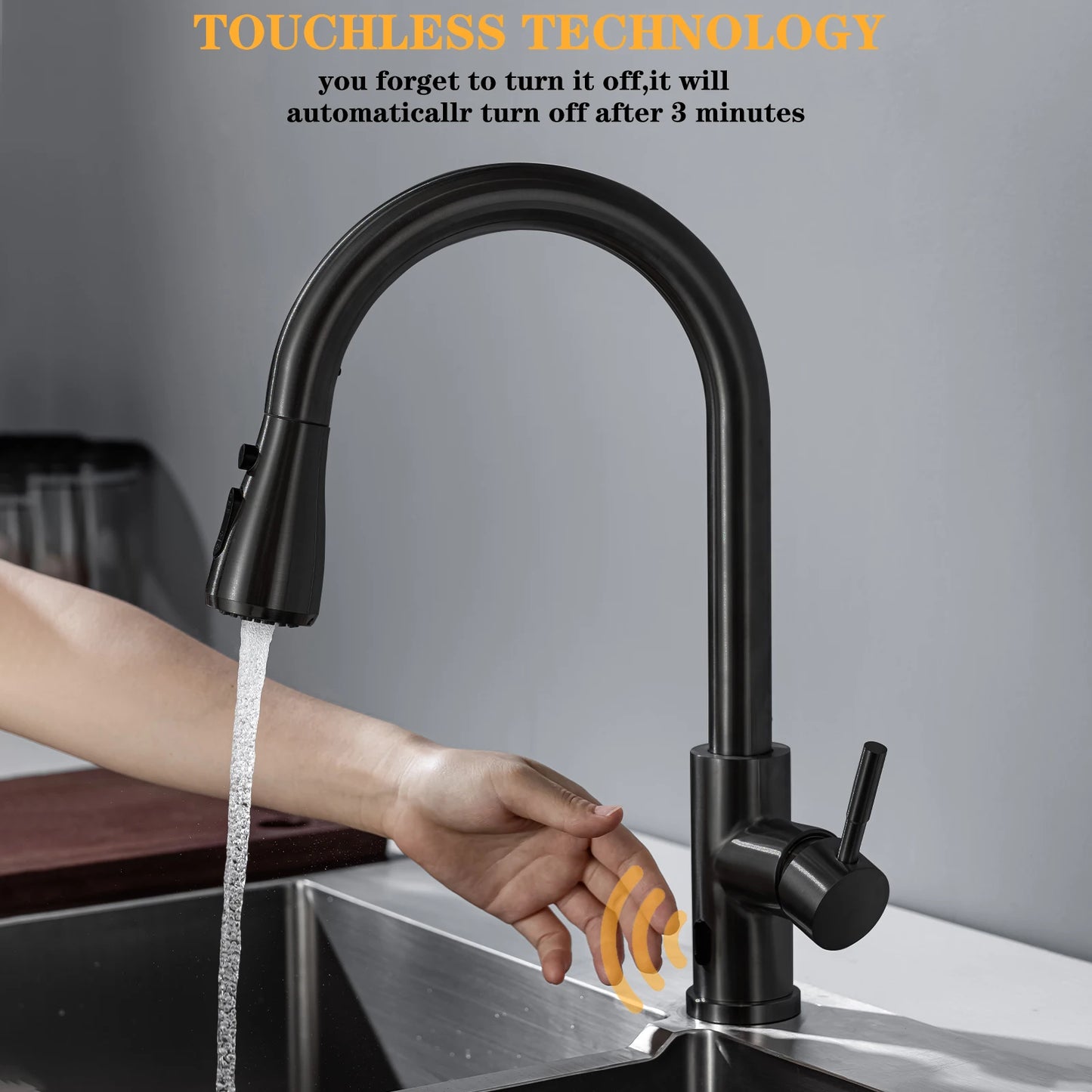Everyday Essentials Smart Touchless Kitchen Faucet IR Sensor
