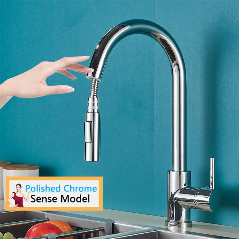 Rozin Smart Touch Kitchen Faucet With Pull Out Sensor