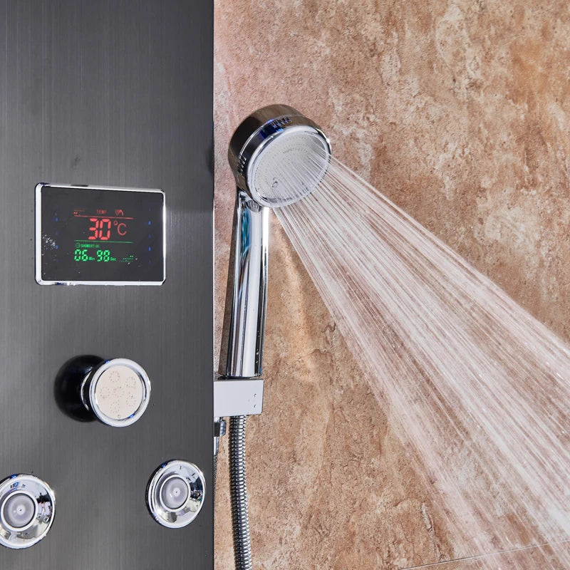 Everyday EssentialsOnline Rozin LED Shower Panel Waterfall