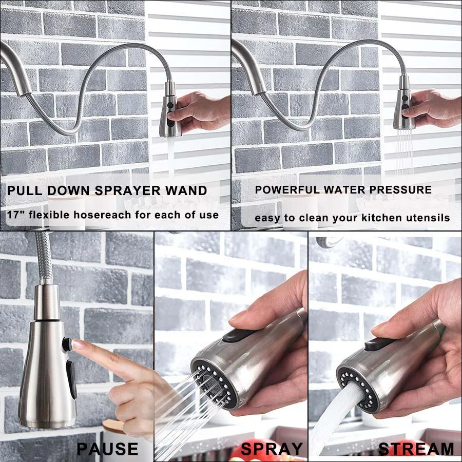 Rozin Purification Kitchen Faucet Pull Out Water Filter